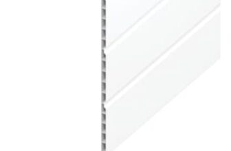 Wickes PVCu White Hollow Soffit Board – 300mm X 9mm X 3m