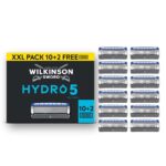 Wilkinson Sword Hydro 5 Mens Razor Blade Refills, 10 Pack, 2 Bonus