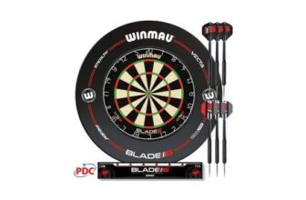 Winmau Blade 6 Professional Dartboard Surround and Darts Set