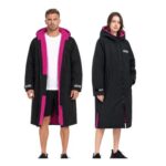Winthome Windproof Waterproof Changing Robe with Fleece Lining, Hooded