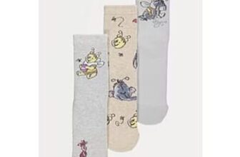 Womens Disney Winnie the Pooh Eeyore Ankle Socks 3 Pack – Free CC