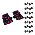 Womens Half-Finger Gym Gloves for Weightlifting