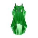 Womens Halloween Costume: Plus-Size L Witch, Skeleton and Pumpkin Dress