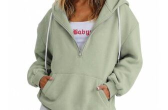 Womens Hoodies and Jumpers, Winter Coat with Zip Hoodie Pockets