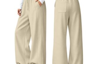 Womens Joggers Sweatpants with Pockets, Elastic Waistband