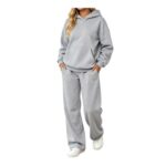 Womens Oversized 2-Piece Tracksuit Hoodie and Sweatpants