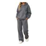 Womens Oversized Tracksuit 2-Piece Hoodie & Sweatpants