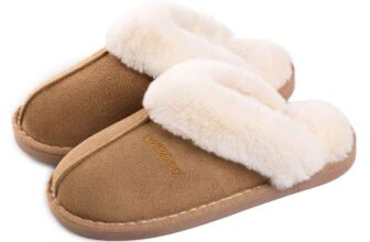 Womens Slippers With Memory Foam Fluffy Slip-on Winter House Shoes – Sold by Viridi Shop / FBA