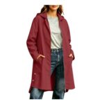 Womens Waterproof Jacket Rain Coat Lightweight Windbreaker