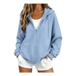 Womens Zip-up Hoodie Jacket Autumn