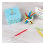 Wooden Pick up Sticks in a Tin