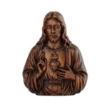 Wooden Sacred Heart of Jesus Statue (6-Inch) Handmade Catholic Decor