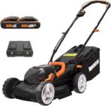 Worx WG779E.2 40V 34cm Cordless Lawnmower with 2 x 2.0Ah Batteries, Charger & 30L Grass Collection Bag