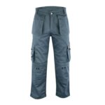WrightFits Pro-11 Grey Work Trousers, Heavy-Duty Cargo, 34W X 33L