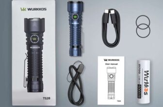 Wurkkos TS28 EDC Flashlight 3200 LM Rechargeable 21700 Battery 506m Beam Distance (with code) Wurkkos Official Store