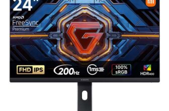 XIAOMI G24i 2026 24 Inch Gaming Monitor, 200Hz, 1ms GTG, FreeSync Premium HDR400, Fast IPS