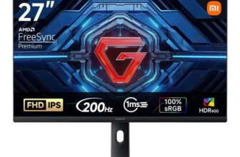 XIAOMI G27i 2026 27 Inch Gaming Monitor, 200Hz, 1ms GTG, FreeSync Premium, HDR400, Fast IPS, 100% sRGB, 95% DCI-P3, TÜV