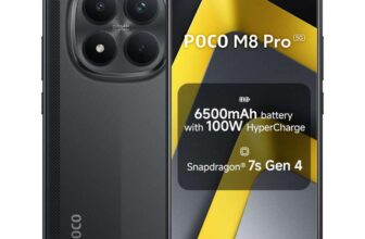 XIAOMI POCO M8 Pro Smartphone 8256GB Black 6500mAh(typ) Battery 6.83 CrystalRes 1.5K AMOLED Display, Snapdragon 7s Gen 4, 50Mp
