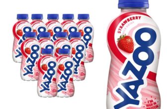 YAZOO Strawberry Milkshake Milk Drink, 300 ml (Pack of 12) Subscribe & Save £5.03