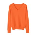 YGERGWE Womens Knitted Jumpers, Soft Long-Sleeve Sweater