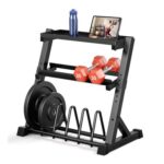YOLEO Adjustable Dumbbell Rack Heavy-Duty 3-Tier, 500kg Capacity (Rack Only)