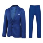 YOUTHUP Mens 2-Piece 2-Button Wedding Tuxedo Blazer & Trousers