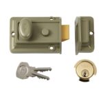 Yale P-77-ENB-PB-60 – Traditional Nightlatch – 60mm – Electro Nickel Brass Finish – Standard Security