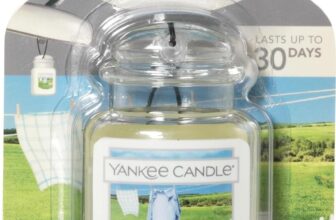 Yankee Candle Car Jar Ultimate Scented Air Freshener Clean Cotton Lasts up to 4 Weeks