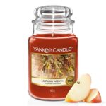 Yankee Candle Scented Candle Autumn Wreath Large Jar Long Burning Candles: up to 150 Hours
