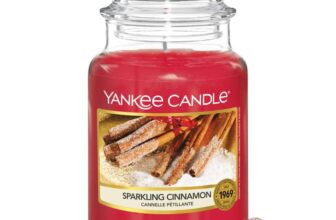 Yankee Candle Scented Candle Sparkling Cinnamon Large Jar Candle Burn Time: up to 150 Hours