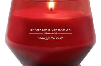 Yankee Candle Studio Sparkling Cinnamon Medium, Long-Burning