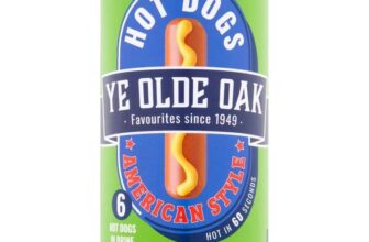 Ye Olde Oak 6 American Style Hot Dogs in Brine (560g)