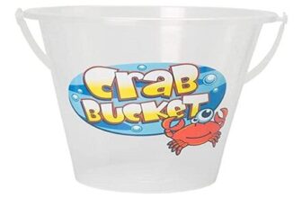 Yello Clear Beach Crabbing Bucket for Crabs and Small Wildlife