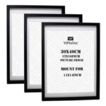 YiPinYin Black 30×40 Frames, 3-Pack with Acid-Free Mount for 11×14