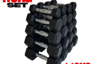 York Barbell 1kg-10kg Pro Hex Dumbbells Set – (20 Dumbbells)( Discount at checkout)
