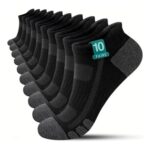 YouShow Cotton Trainer Socks 10 Pairs Ankle Sports Socks for Men & Women