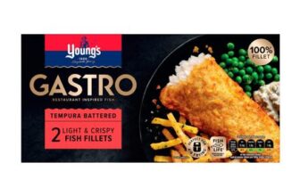 Youngs Gastro Tempura Battered 2 Light & Crispy Fish Fillets 270g