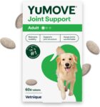 YuMOVE Joint Supplement for Dogs, Essential Dog Hip and Joint Aid for Stiff Adult Dogs with Glucosamine, Chondroitin & Green Lipped Mussel, 60 Tablets