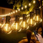 Yuucio 45M Outdoor Festoon Lights with Remote, IP44 G40 Dimmable with voucher Sold by NIIU / FBA