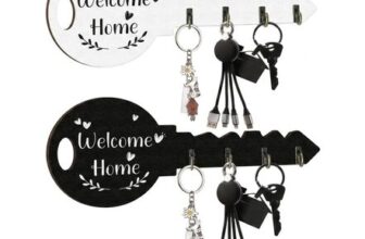 ZISHAN 2-Pack Wall Key Holder with Hooks