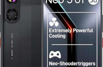 ZTE Nubia Neo 5 GT 5G, AI Gaming Smartphone, 8GB256GB, Side Triggers, Built-in Physical Fan, 6.8 1.5K 144Hz AMOLED 6210mAh