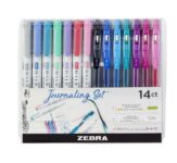 Zebra Pen MILDLINER Dual Tip Highlighter Journaling Set, Gel Pens & Pastel Highlighters Multipack