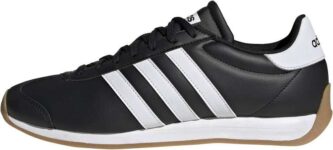adidas RUNVISTA Shoes in Black/White – size 7