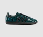 adidas Samba OG Trainers Aurora Ivy Core Black Silver Met