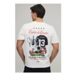 boohooMAN Regular Club De Football Print T-Shirt
