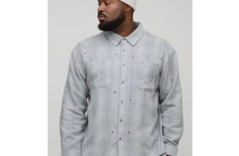 boohooMAN plus Oversized Distressed Flannel Check Shirt