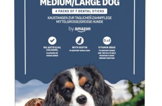 by Amazon – Daily Dental Sticks – Med/Lge Dog, 4x270g (1.08kg)
