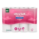 by Amazon Ultra Soft Toilet Tissue, 4-ply, 12 Rolls (1 Pack of 12 £3.12 s&s