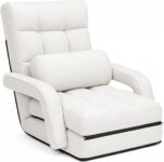 evergoods Folding Sofa Bed Chair, Adjustable 5-Position Floor Lounger