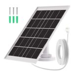 honecumi 7W Solar Panel for Google Nest Cam with 4m Fast Charging Cable, IP66 Waterproof Outdoor Power Supply